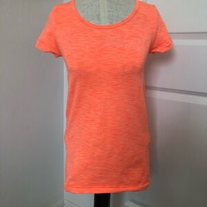 Gap Fit Neon Orange Fitted Athletic T-Shirt